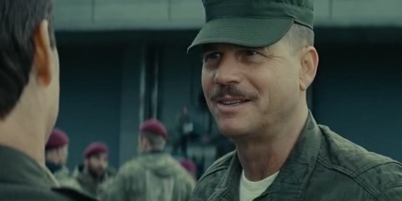 Bill Paxton as Sergeant Farell in Edge of Tomorrow