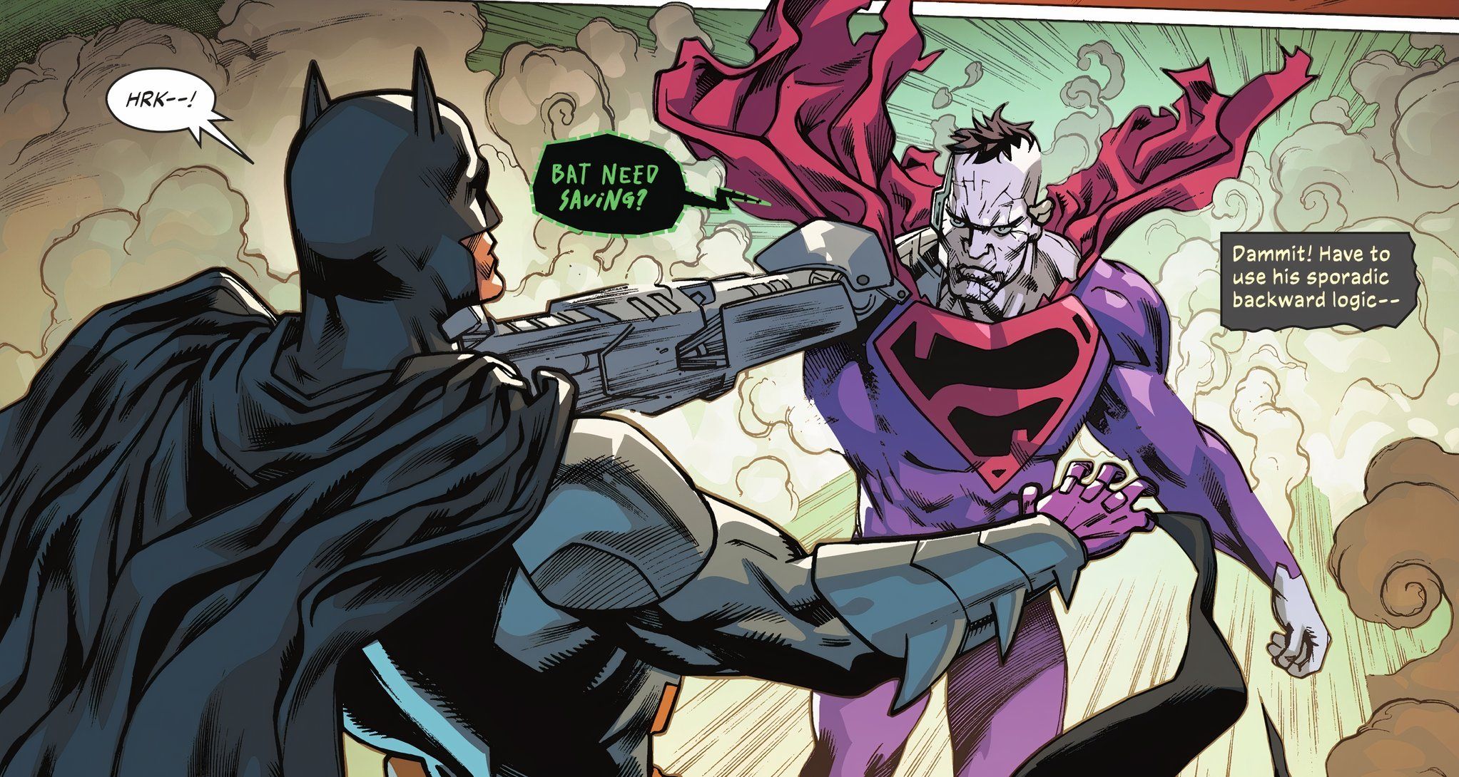 Bizarro sufoca Batman com novo braço Brainiac DC