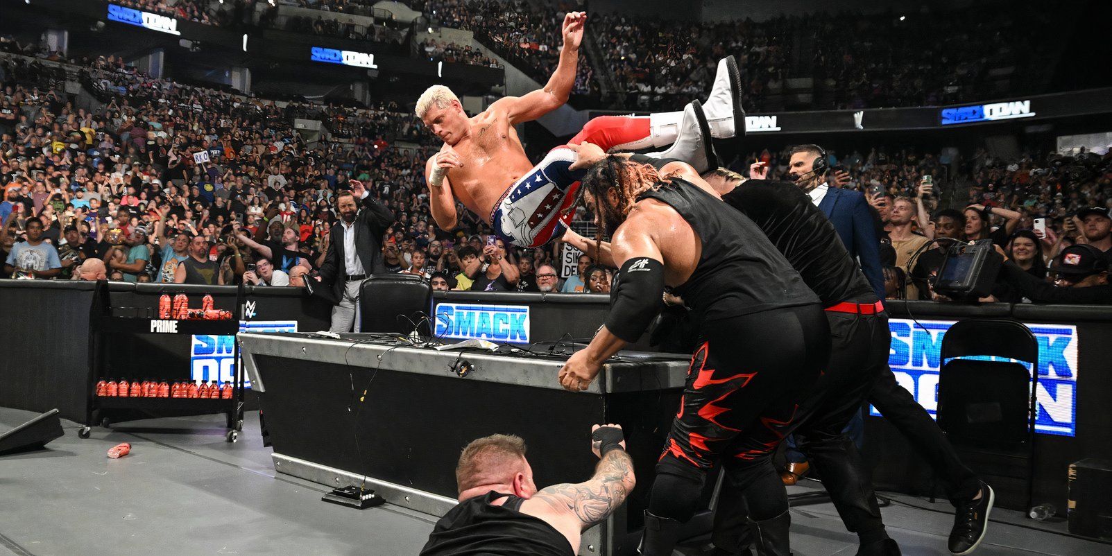 Cody Rhodes was attacked by the Solo Sikoa Bloodline on SmackDown