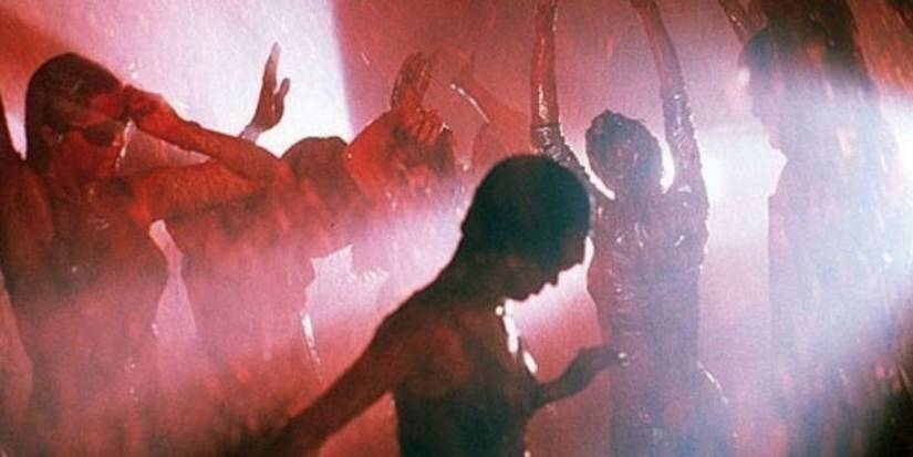 Bloody rave in opening scene in Blade