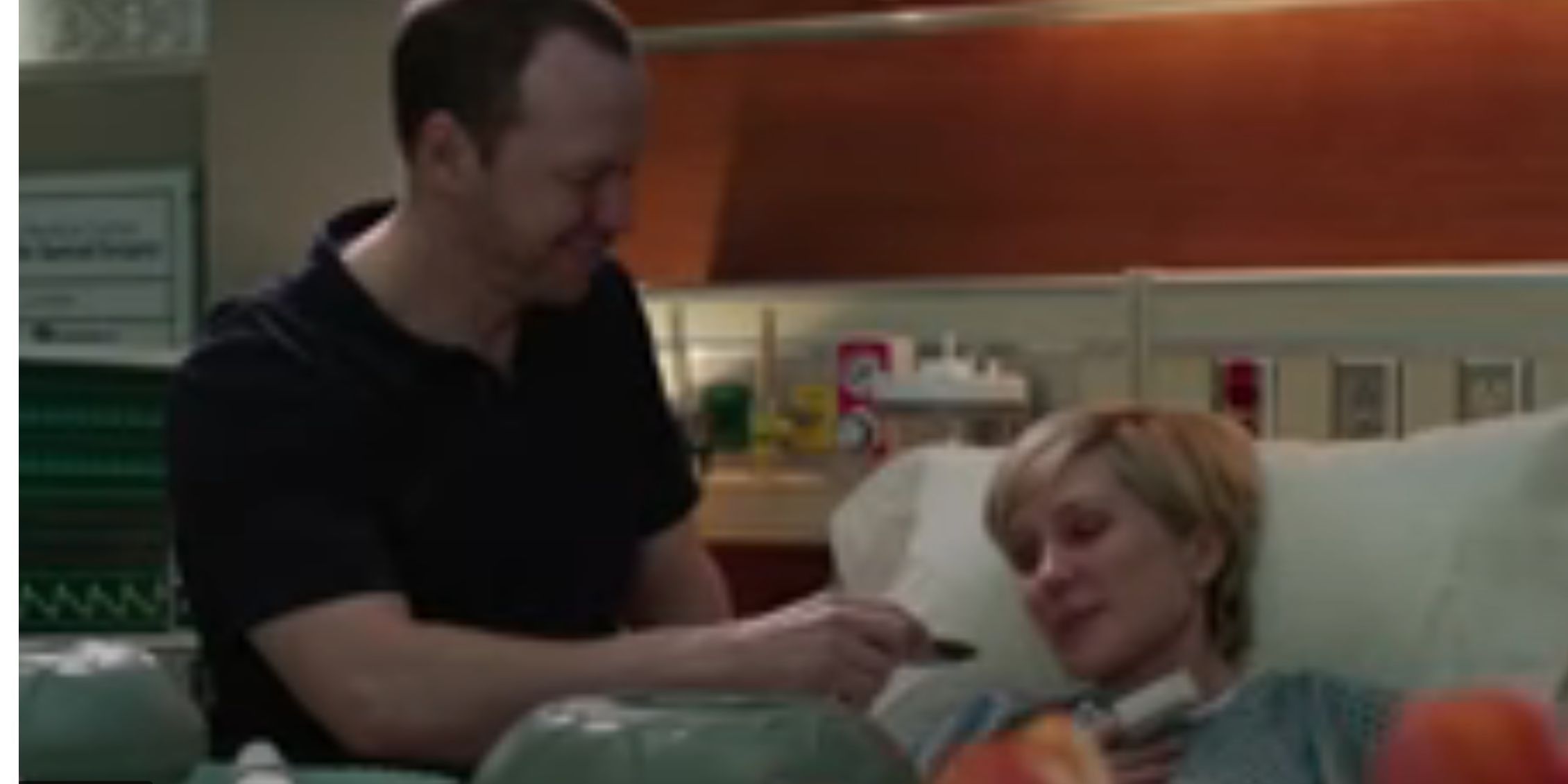 Blue Bloods Linda And Danny nave dinner In the hospital