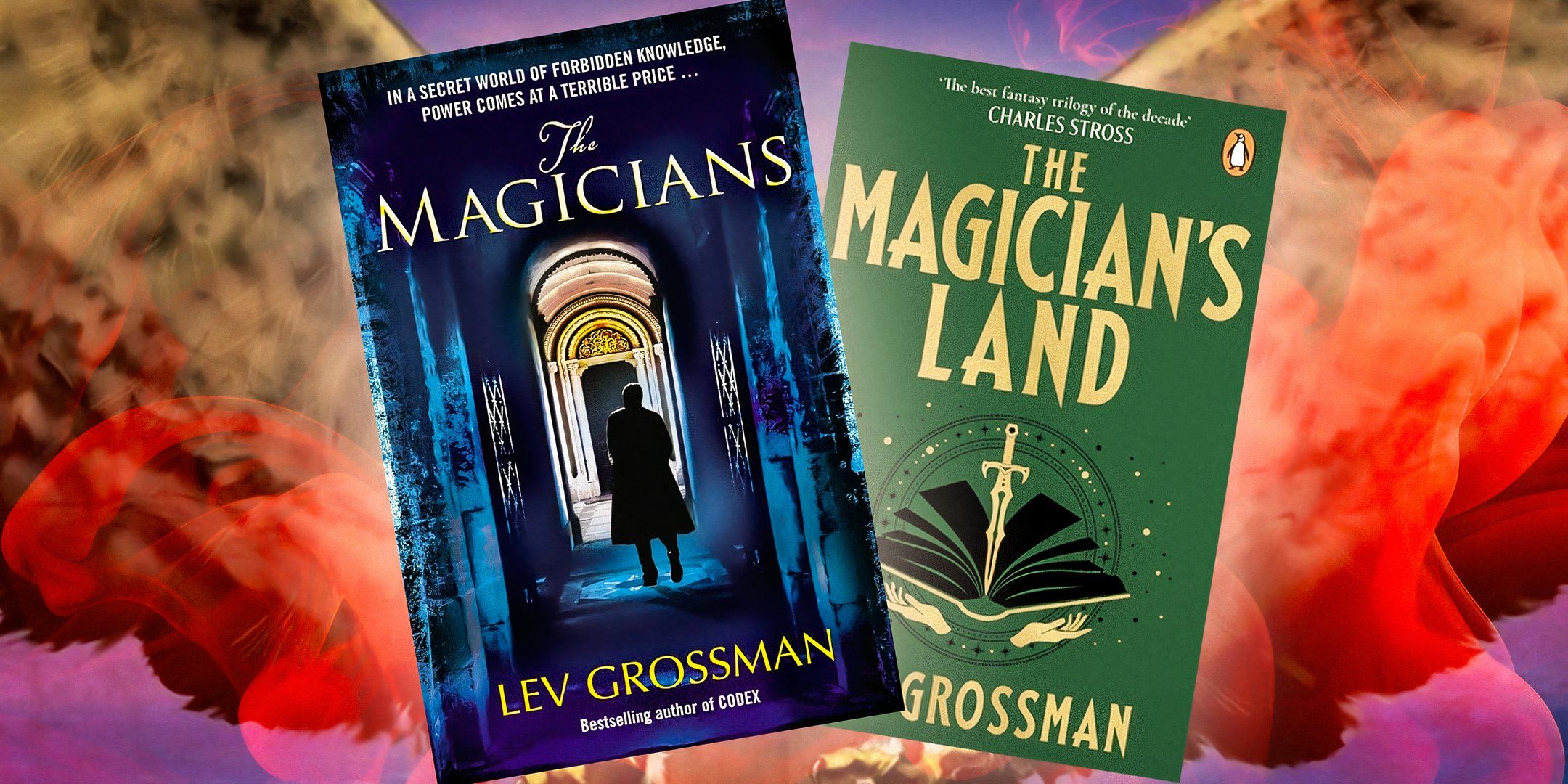 Book covers from The Magicians series