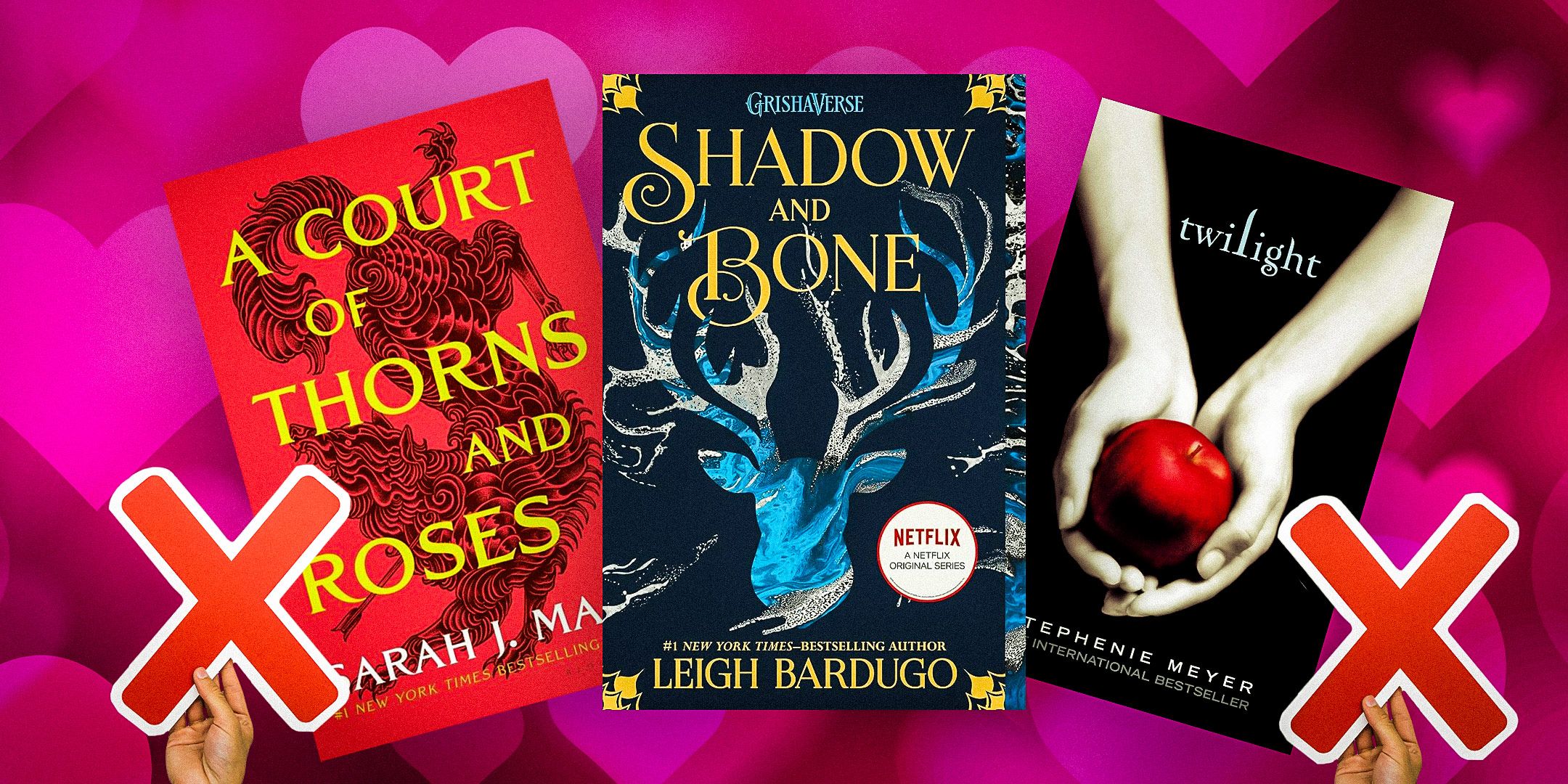 book-cover-of-acotar,Twilight-and-Fourth-Wing