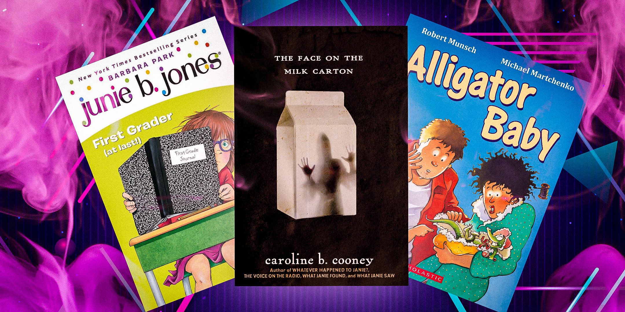 Book-Covers-of-Junie-b-Jones-Alligator-Baby-The-Face-On-The-Milk-Carton