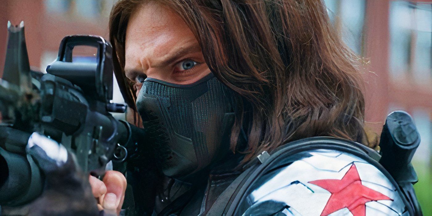 Bucky Barnes as the Winter Soldier in Captain America The Winter Soldier