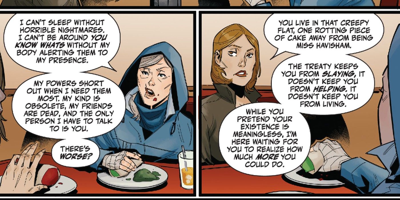 Buffy the Last Vampire Slayer ha cena con Anya