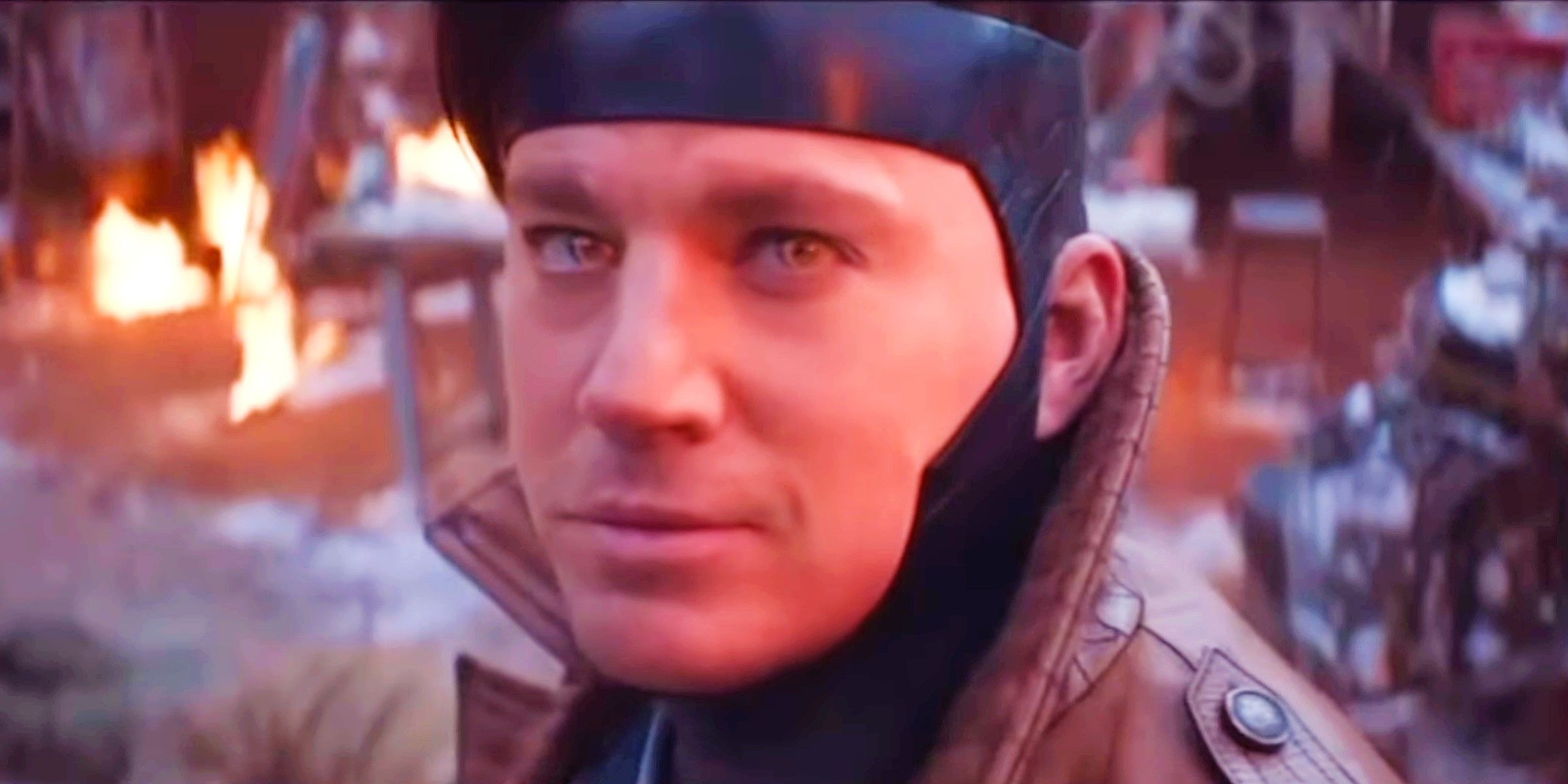 Channing Tatum As Gambit In The Void With MCU Portal Reflected In His Eye In Deadpool &amp; Wolverine Scene