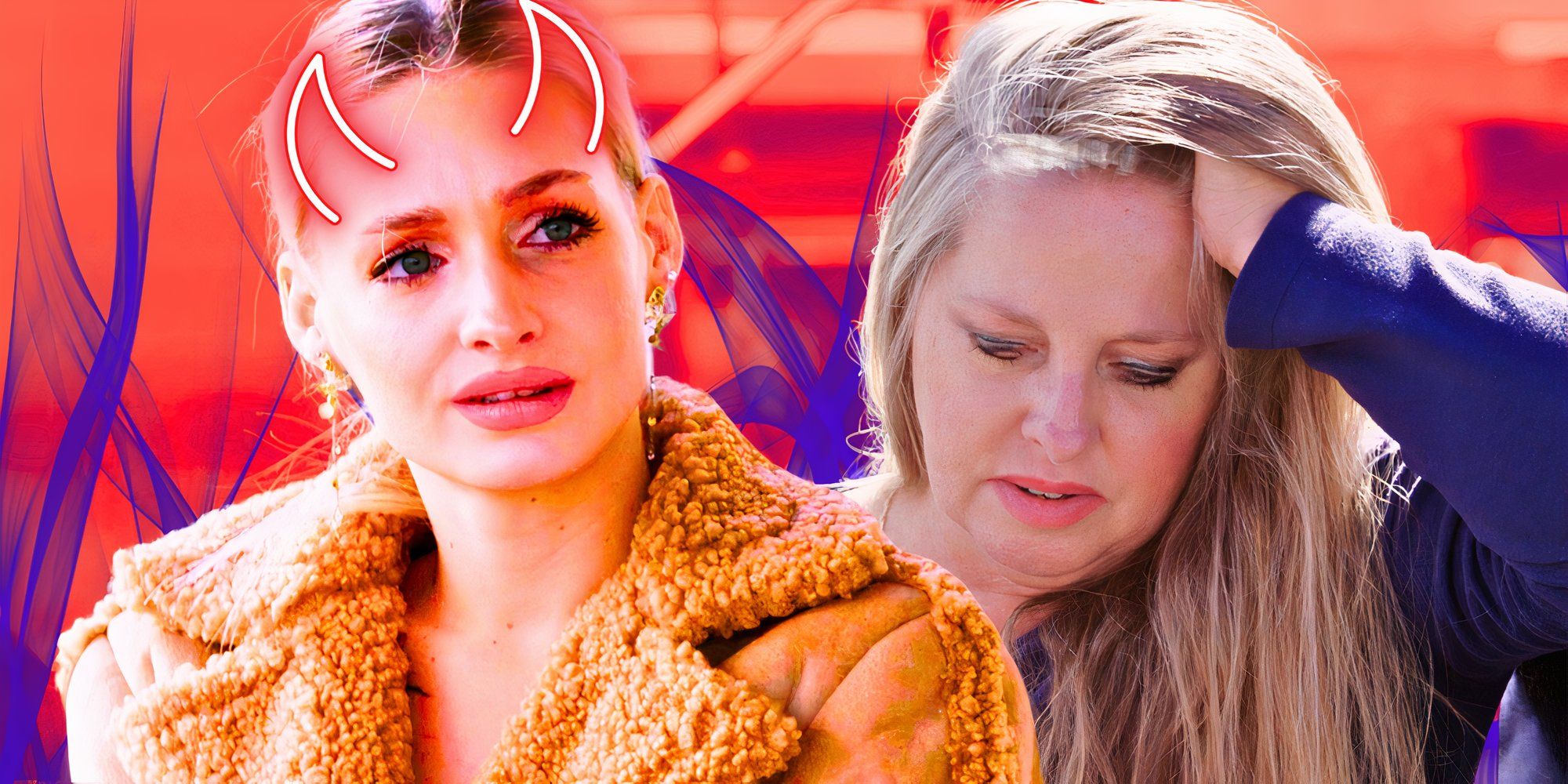 image of Moriah Plath with devil horns and kim sad