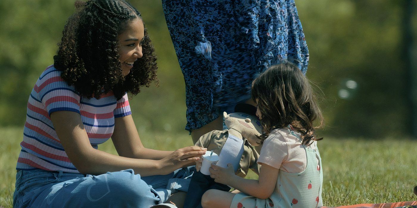 Claire plays with a Blackman doll in Umbrella Academy's finale