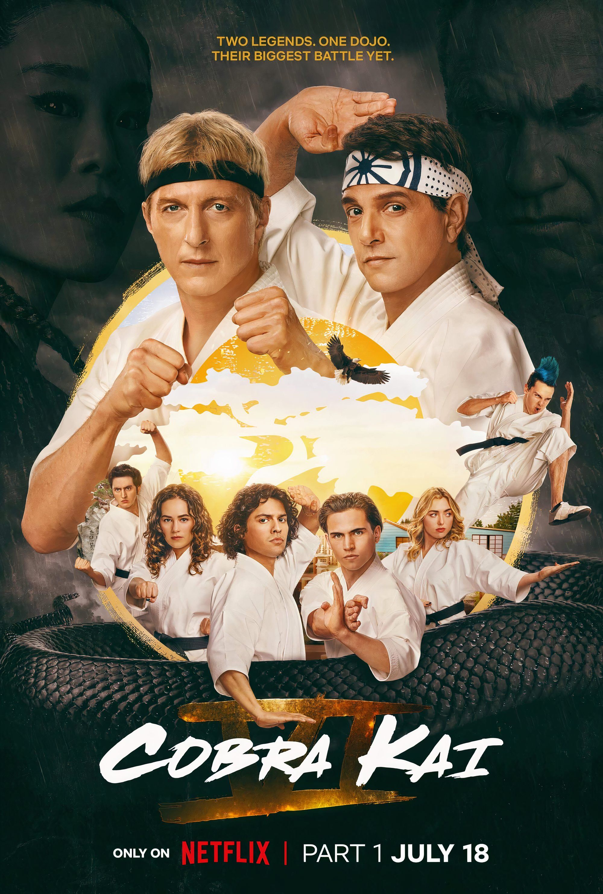 Póster de la sexta temporada de Cobra Kai