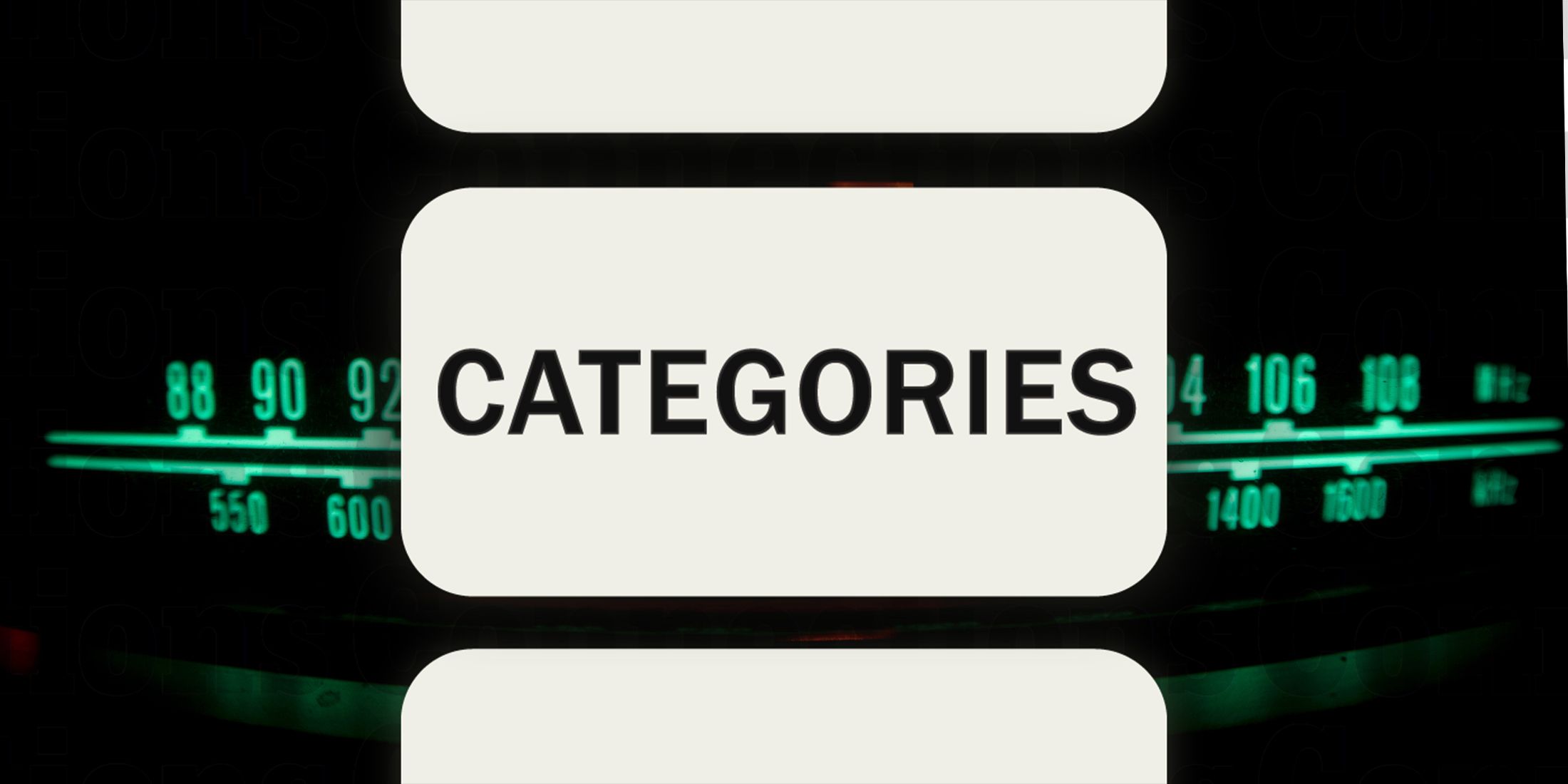 Radio waves in Connections Categories August 7