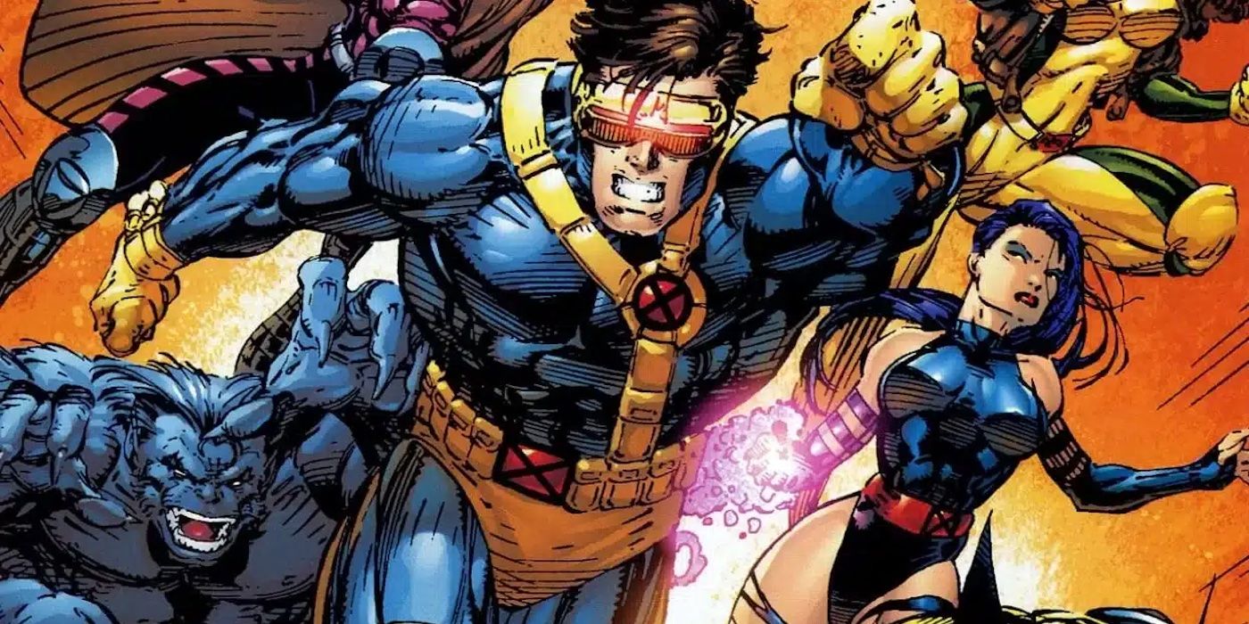 Cyclops leads the X-Men in 90s Jim Lee art