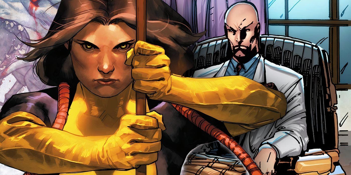 Dani Moonstar and Professor Xavier