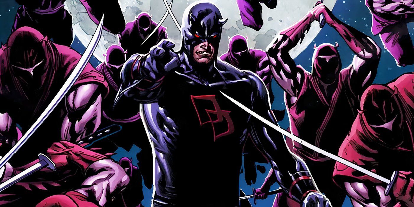 Daredevil con su disfraz de Shadowland en Marvel Comics