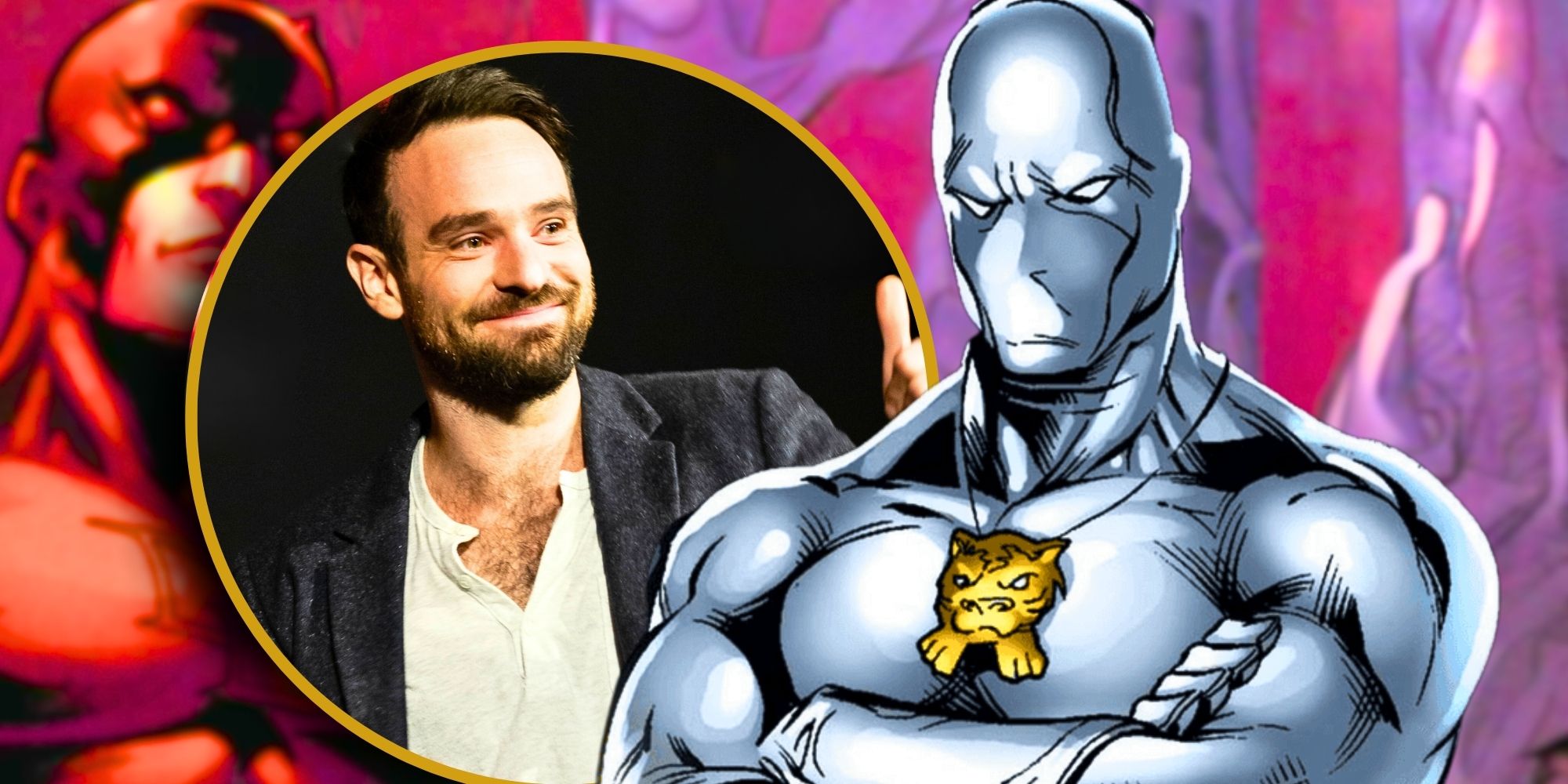 Charlie Cox next to Marvel&rsquo;s White Tiger