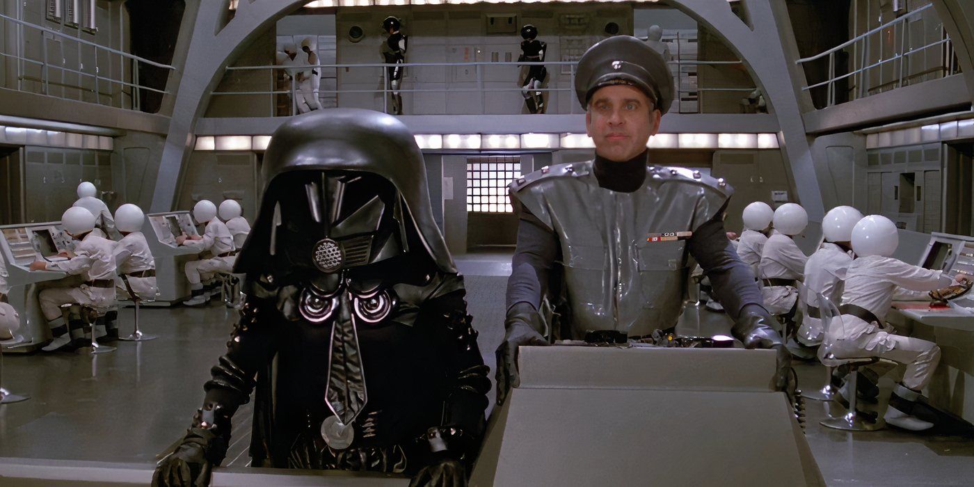 Darth Helmet demanding Ludicrous Speed from Col Sandurz in Spaceballs