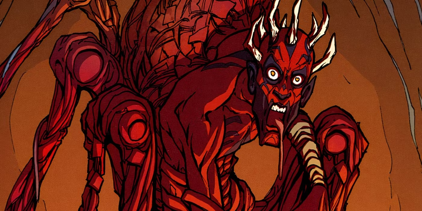 Darth Maul in his spider leg form in Star Wars The Clone Wars - The Sith Hunters