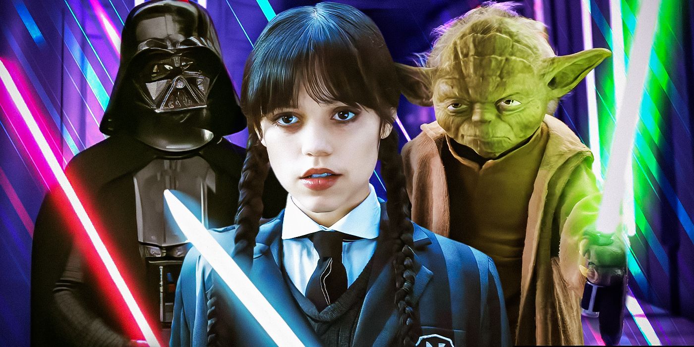 Wednesday Star Jenna Ortega Becomes A Jedi In New Star Wars Art