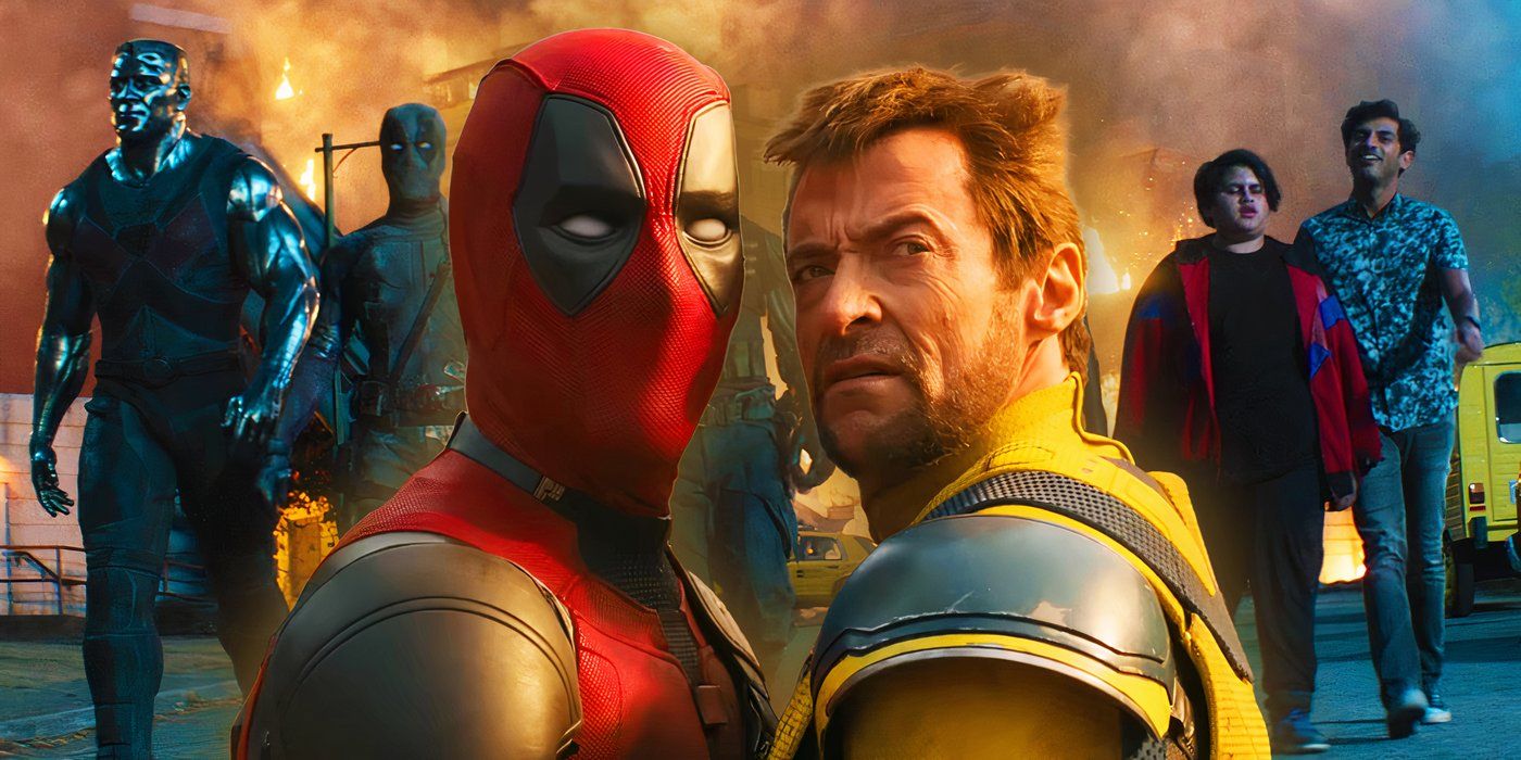 Deadpool and Wolverine in the MCU and Deadpool's team at the end of Deadpool 2