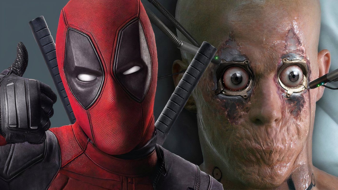 Deadpool from his 2016 solo film next to the version from X-Men Origins: Wolverine.