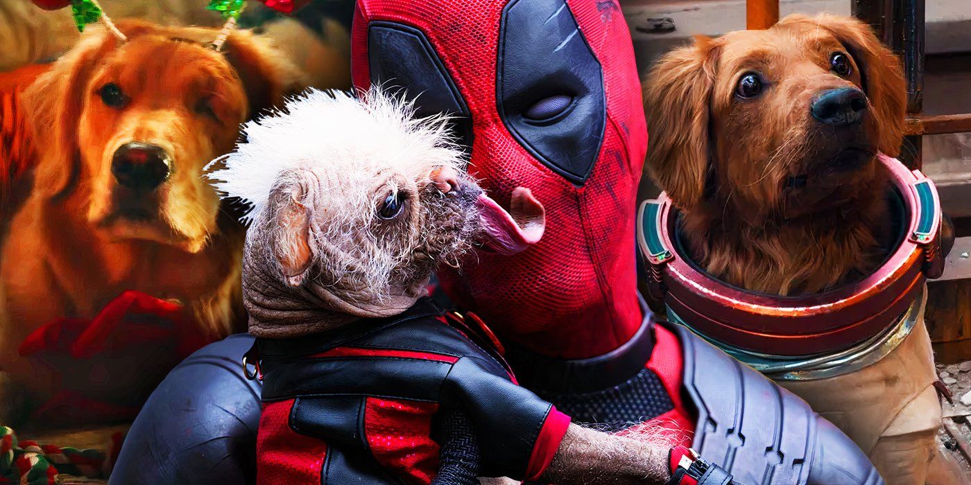 Deadpool with Dogpool and Lucky and Cosmo in the MCU