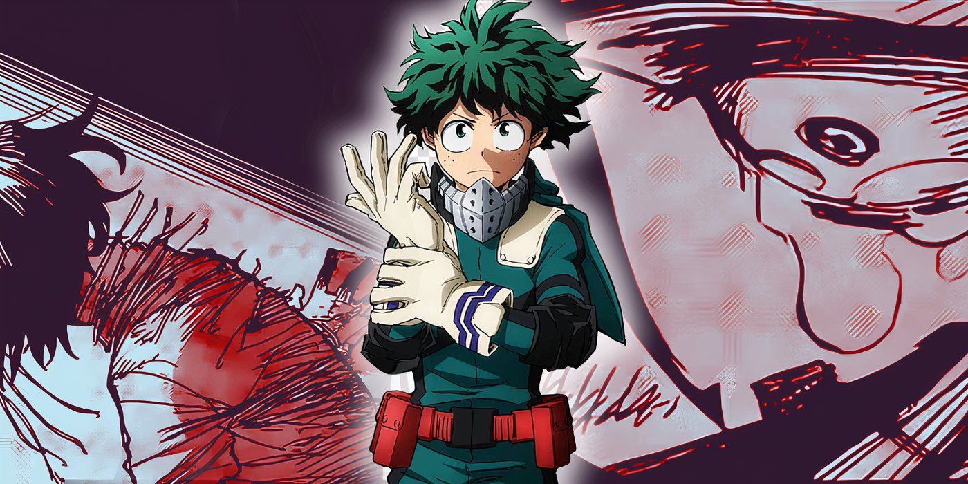 Deku and the mysterious boy from the finale of My Hero Academia