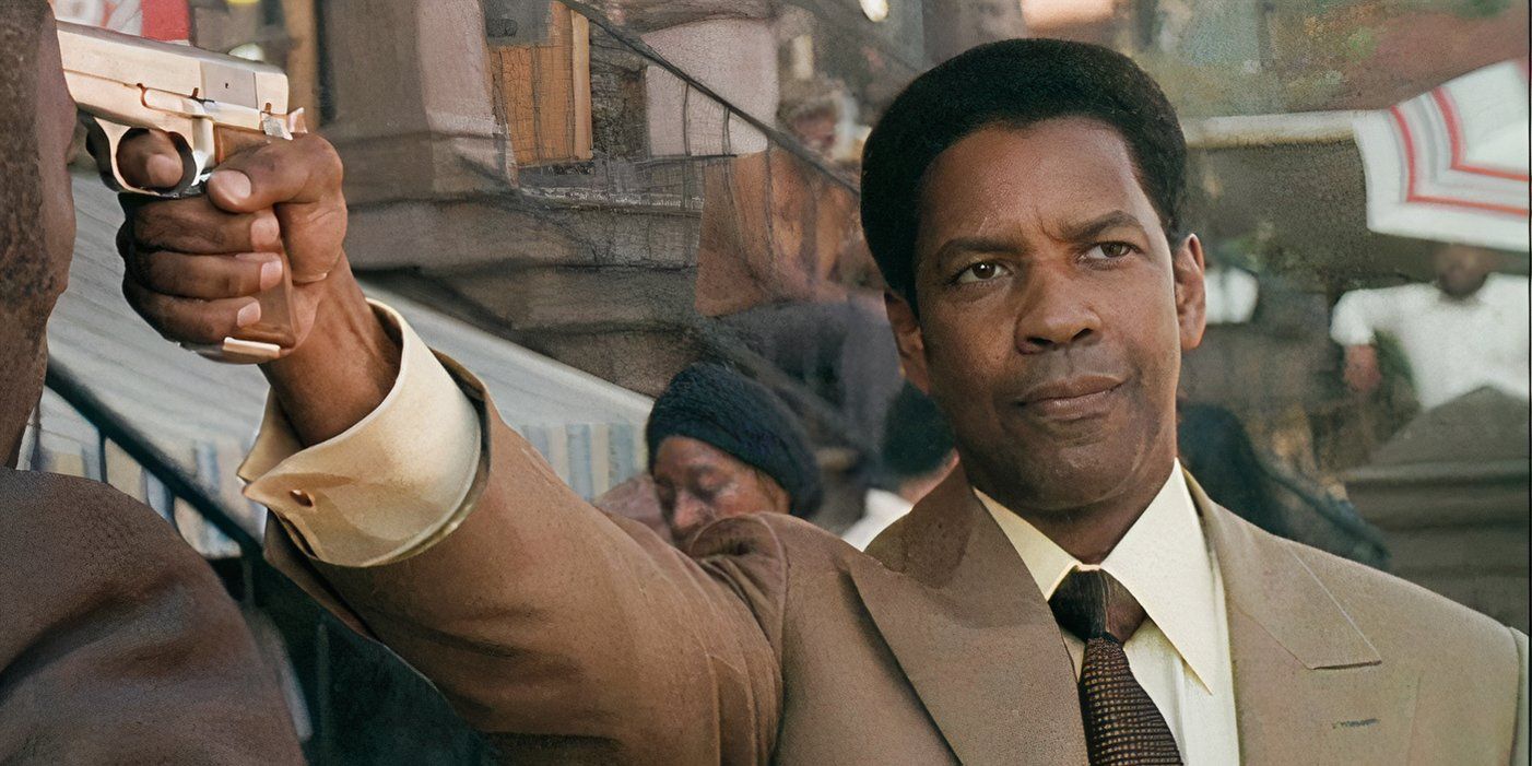 El gángster estadounidense Denzel Washington