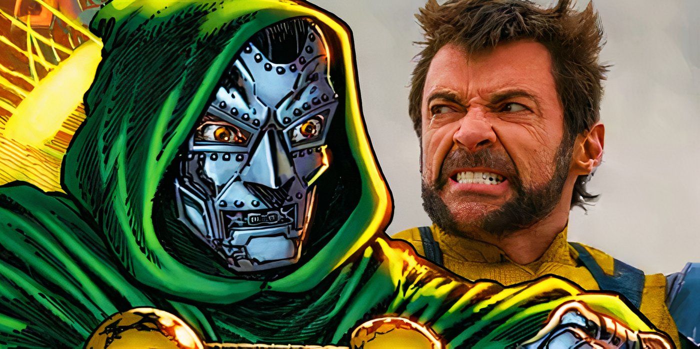 Doctor Doom in Marvel Comics with Hugh Jackman in Deadpool &amp; Wolverine