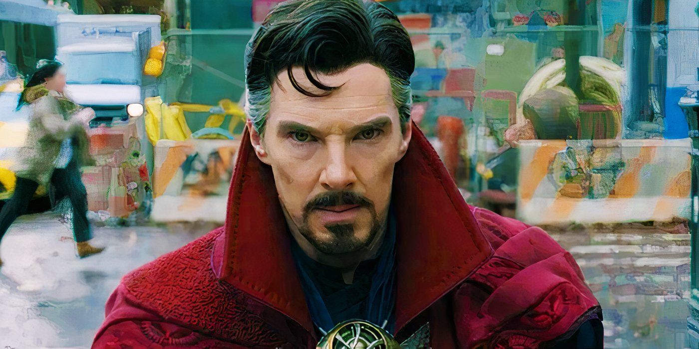 Doctor Strange in the street in the MCU