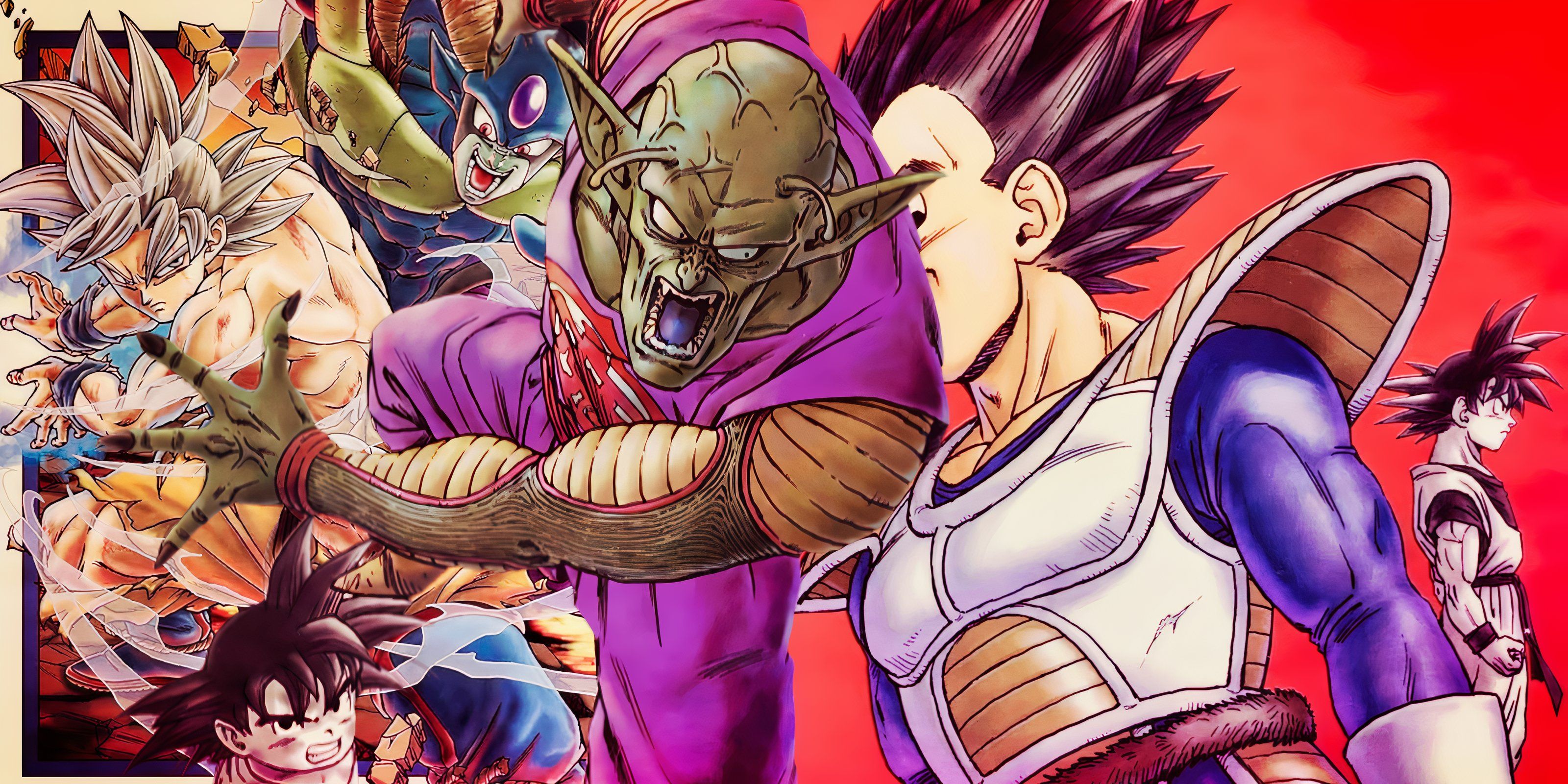 Feature header showing off some of Goku&rsquo;s best fights in Dragon Ball