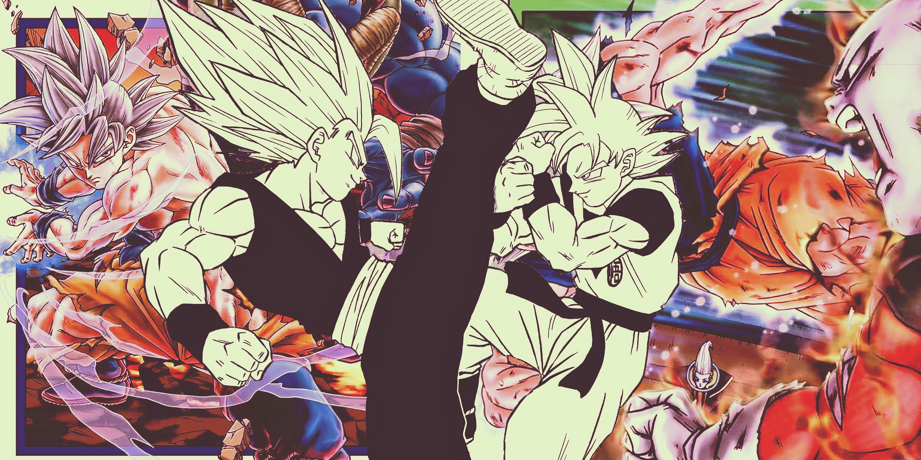 Feature header showing off some of Goku&rsquo;s best fights in Dragon Ball Super