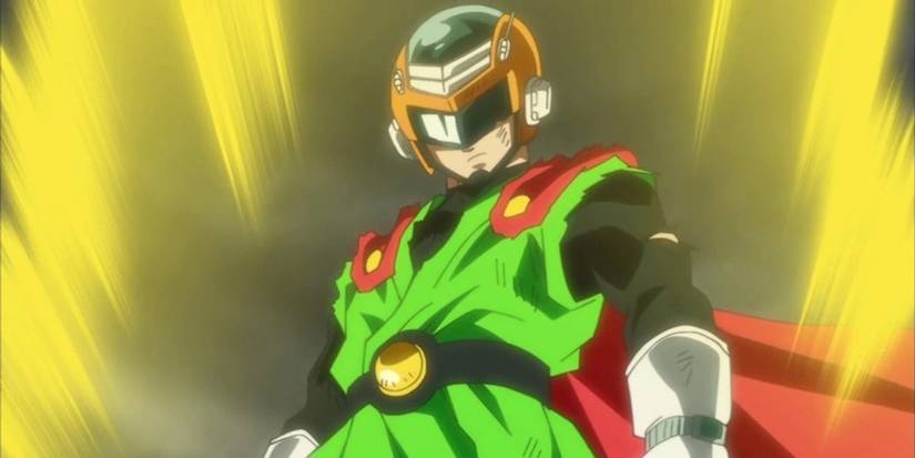 Gohan's Great Saiyaman identity, as it appears in Dragon Ball Super.