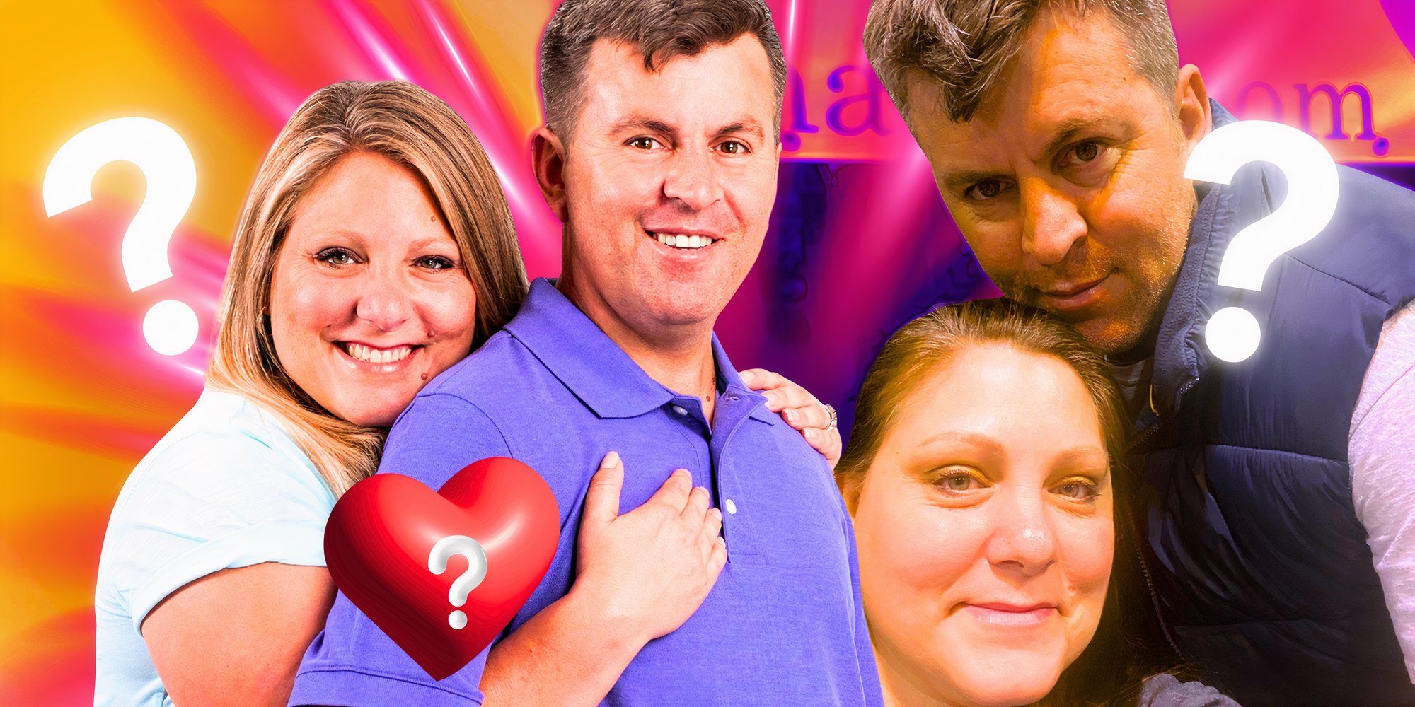 90 Day Fiance Anna Campisi and Mursel in two side by side couples pictures