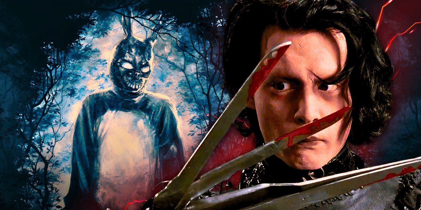 Johnny Depp as Edward Scissorhands and Frank the Rabbit from Donnie Darko