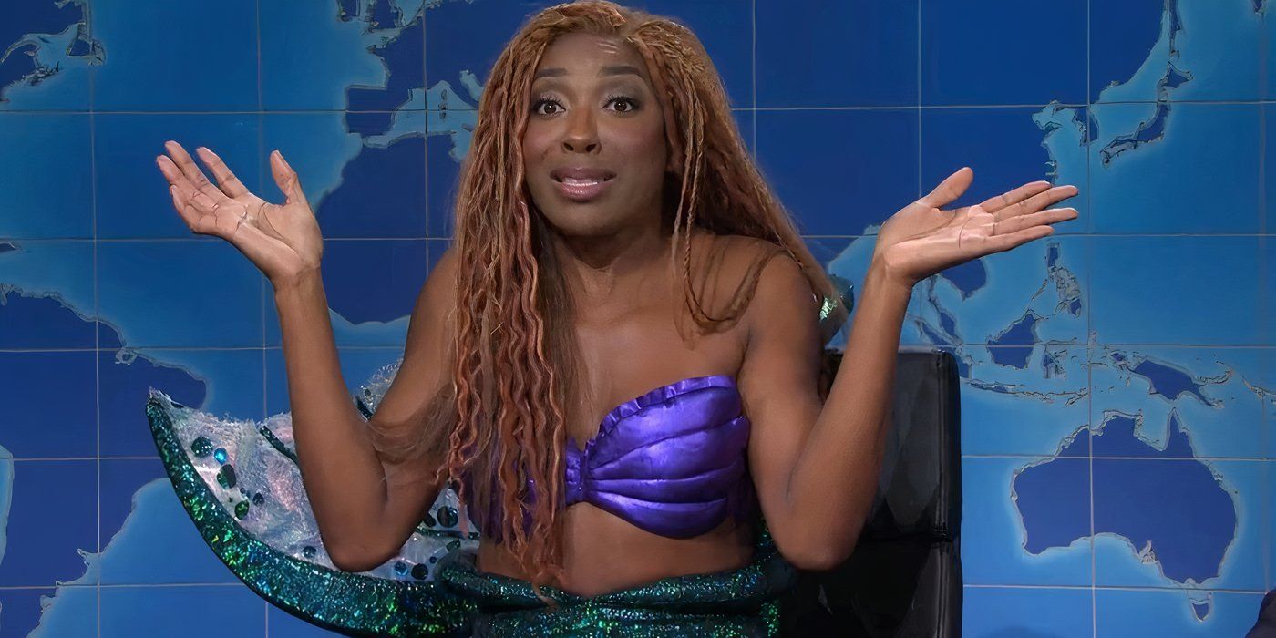 Ego Nwodim se vestiu de Ariel no Weekend Update do Saturday Night Live