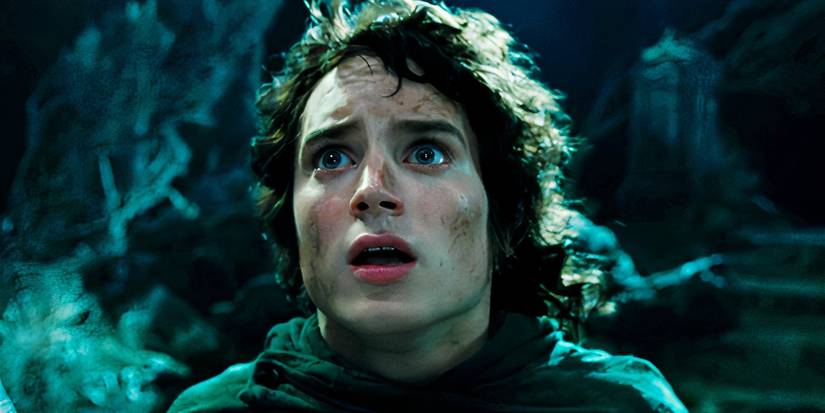 Elijah Wood as Frodo in The Lord of the Rings: The Fellowship of the Ring looking offscreen