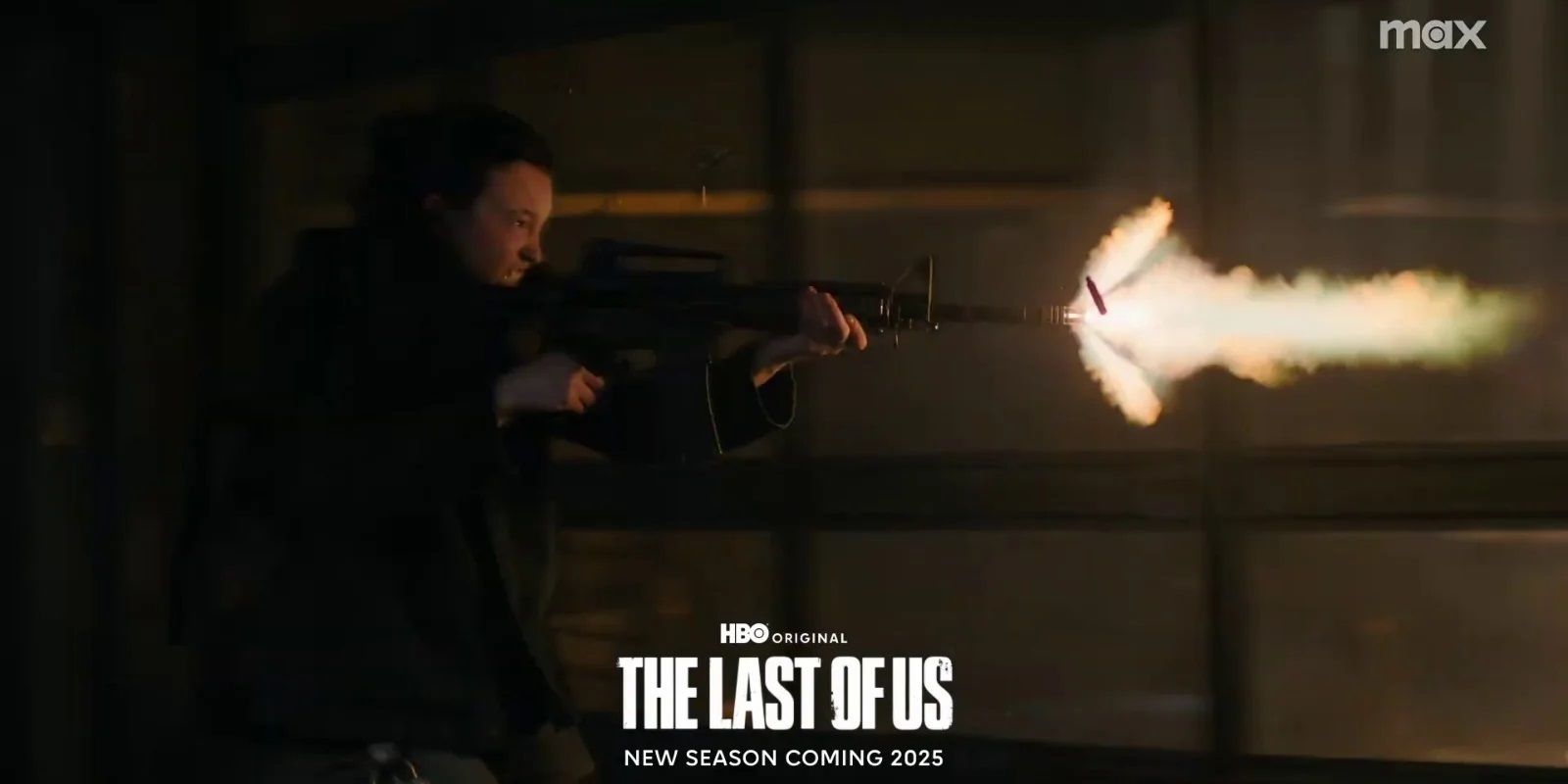 Ellie with an assault rifle in The Last of Us season 2 trailer