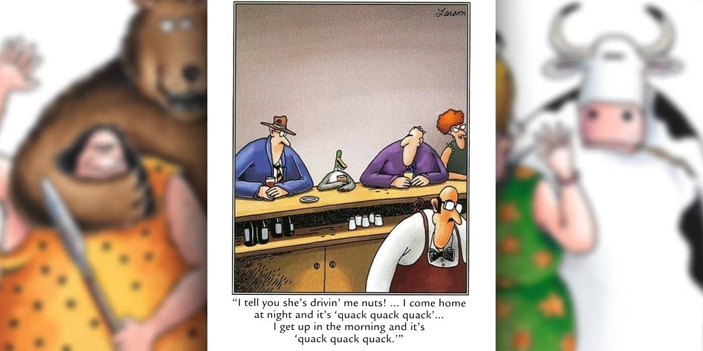 far side duck complaining about his marriage