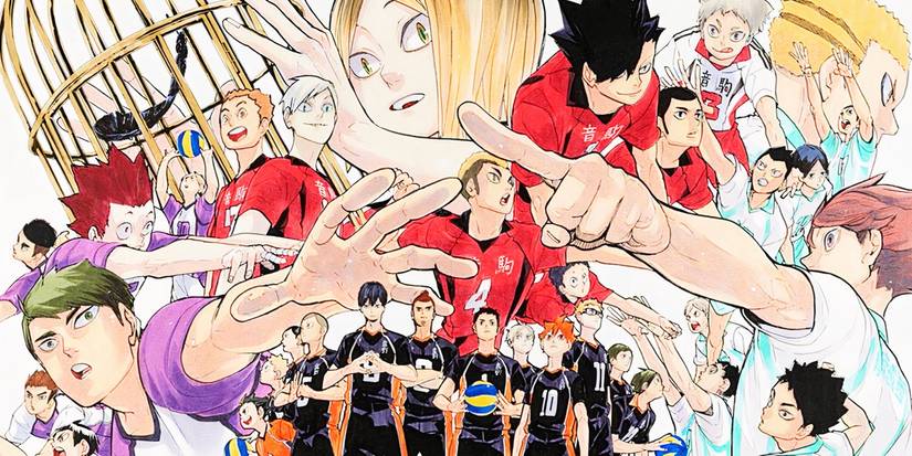 Featured image of various volleyball teams from the Haikyu!! manga