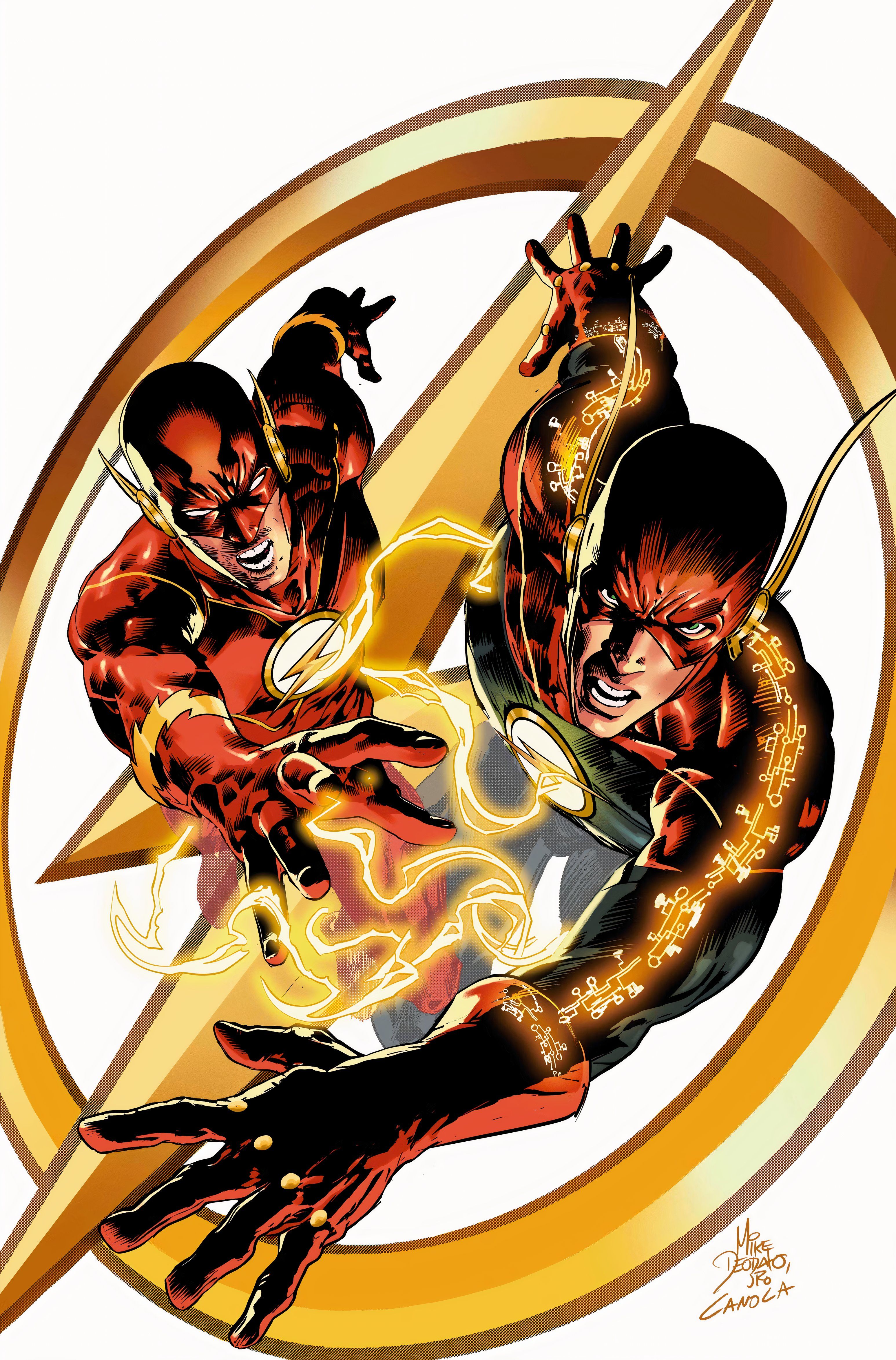 Flash 14 Cover Dois Flashes com Novo Traje DC