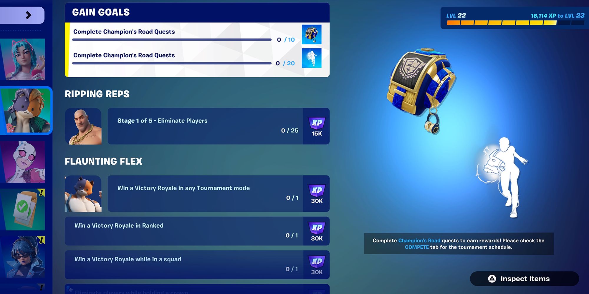 Fortnite: How To Complete Champions Road Quests & Get Free Rewards