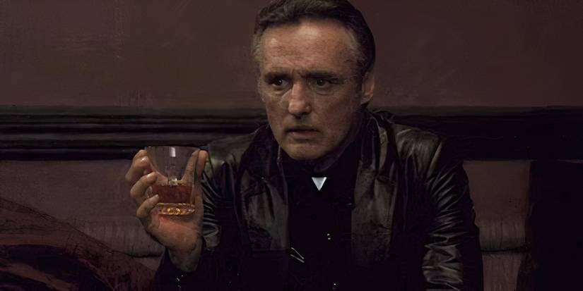 Frank Booth (Dennis Hopper) drinking in Blue Velvet