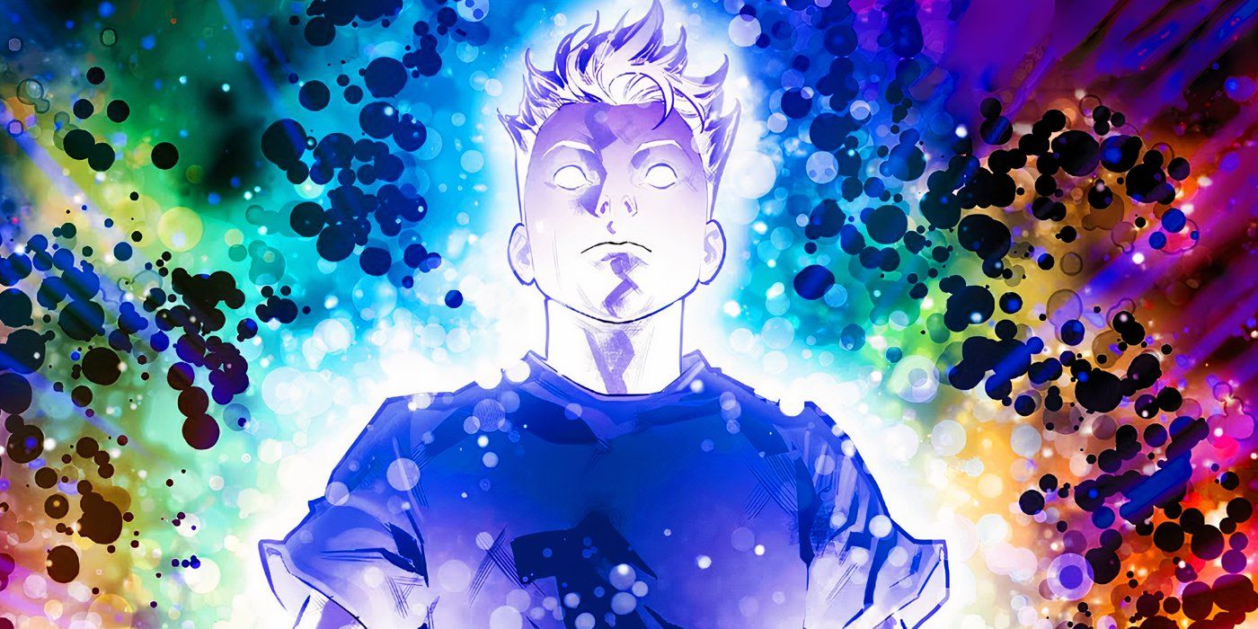 Franklin Richards glowing in Marvel Comics