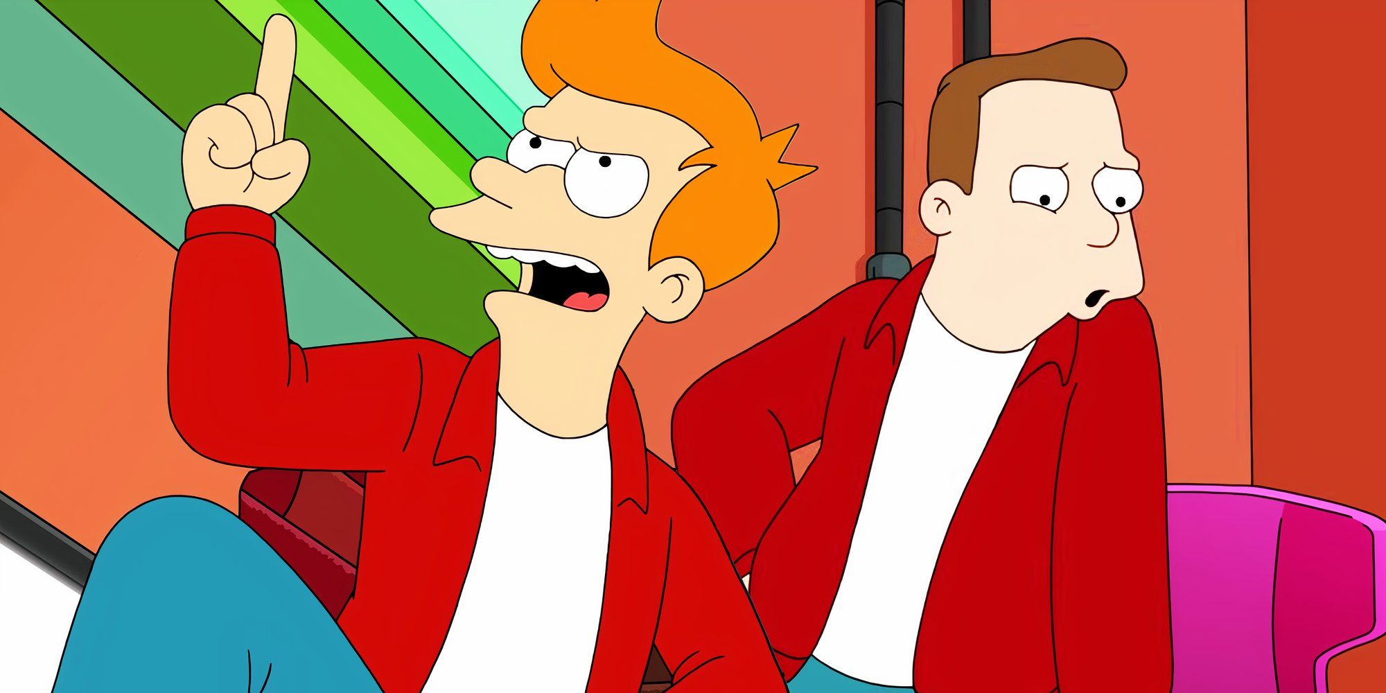 Fry e Frank em Futurama temporada 12