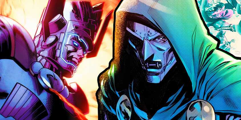 Galactus and Doctor Doom in Marvel Comics
