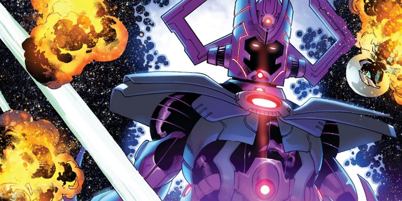 Galactus merged with Gah Lak Tus towering over those who would oppose him.