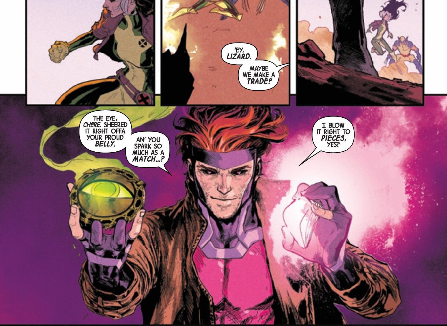 Gambit rouba o Olho de Agamotto em Uncanny X-Men (2024) #1