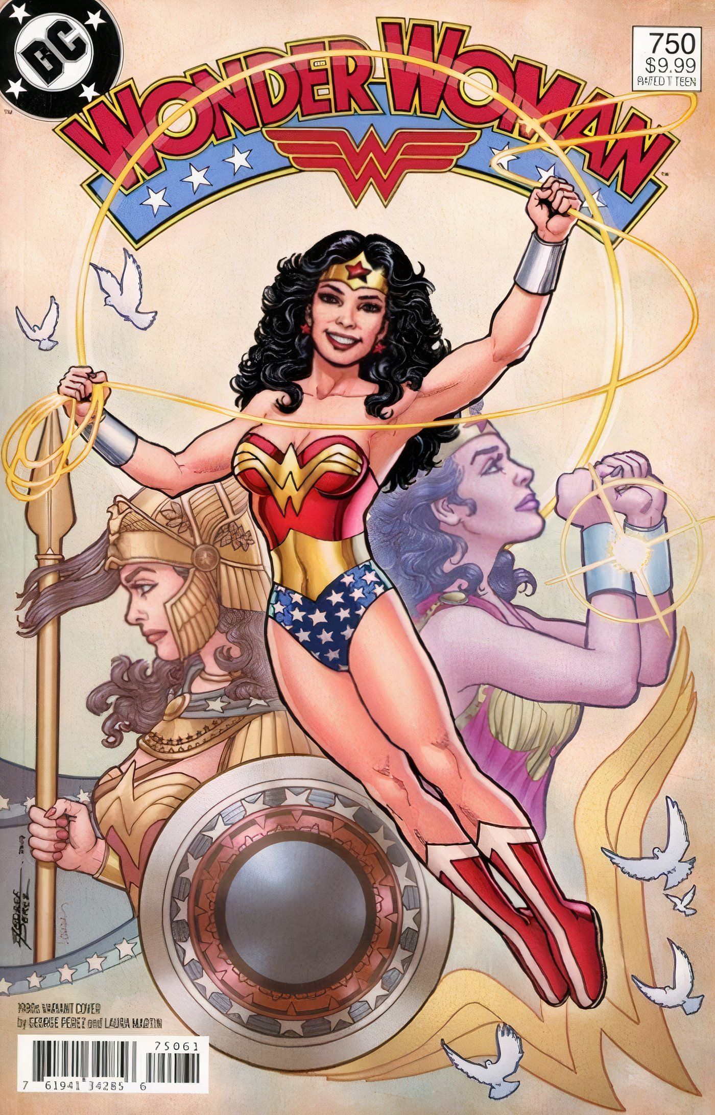 George Perez capa da Mulher Maravilha dos anos 1980