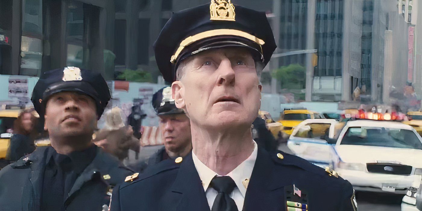 George Stacy looks up in Spider-Man 3