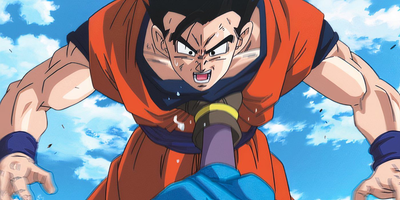 Gohan is struck in the chest in Dragon Ball Z - Battle of the Gods